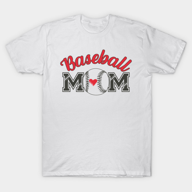 Baseball Mom with Heart Inside the Ball by KnockingLouder